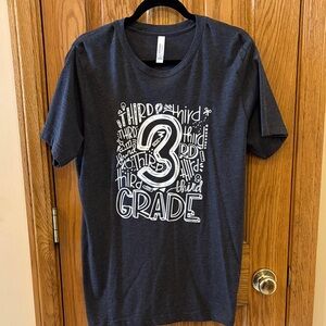 Bella Canvas Third Grade Tee - Charcoal